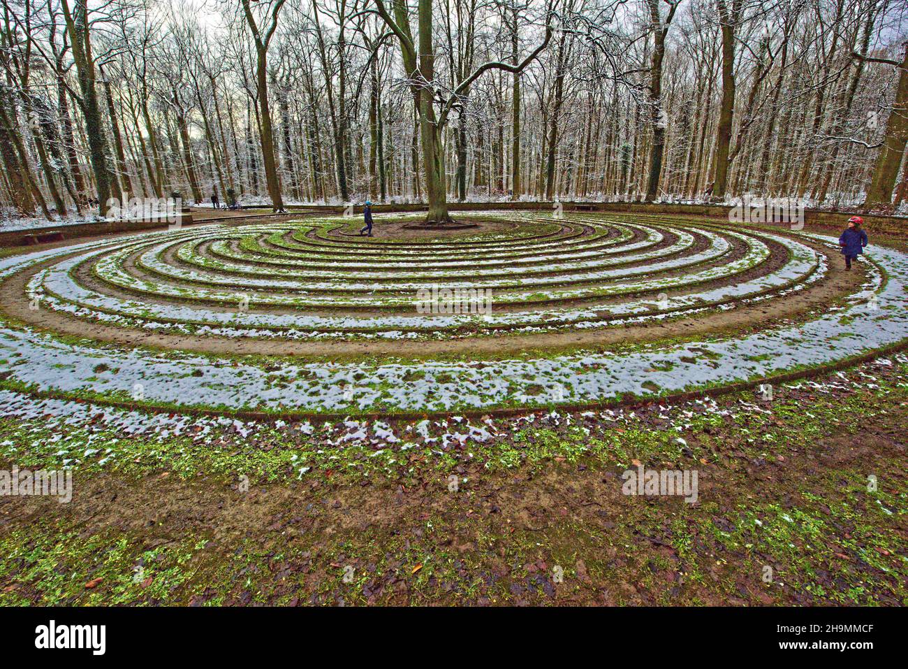 Eilenriede Park in Winter Stock Photo Alamy