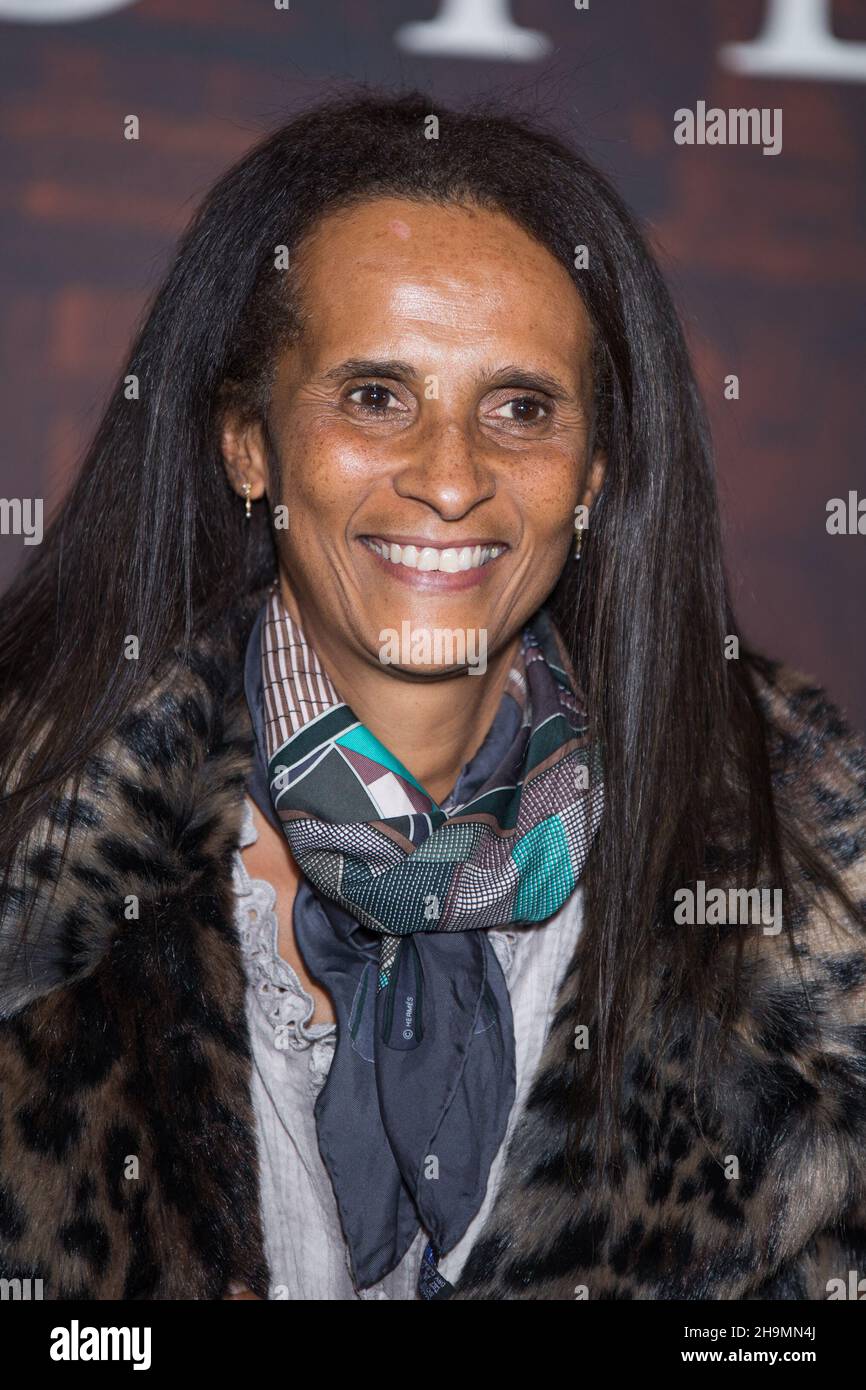 Karine Silla attend La Main de Dieu Netflix film premiere at La