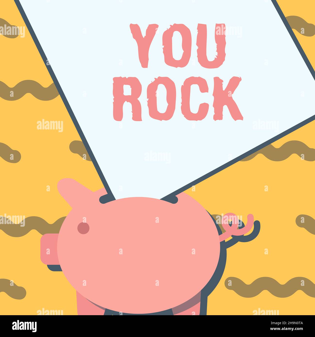 Inspiration showing sign You Rock. Concept meaning slang phrase of