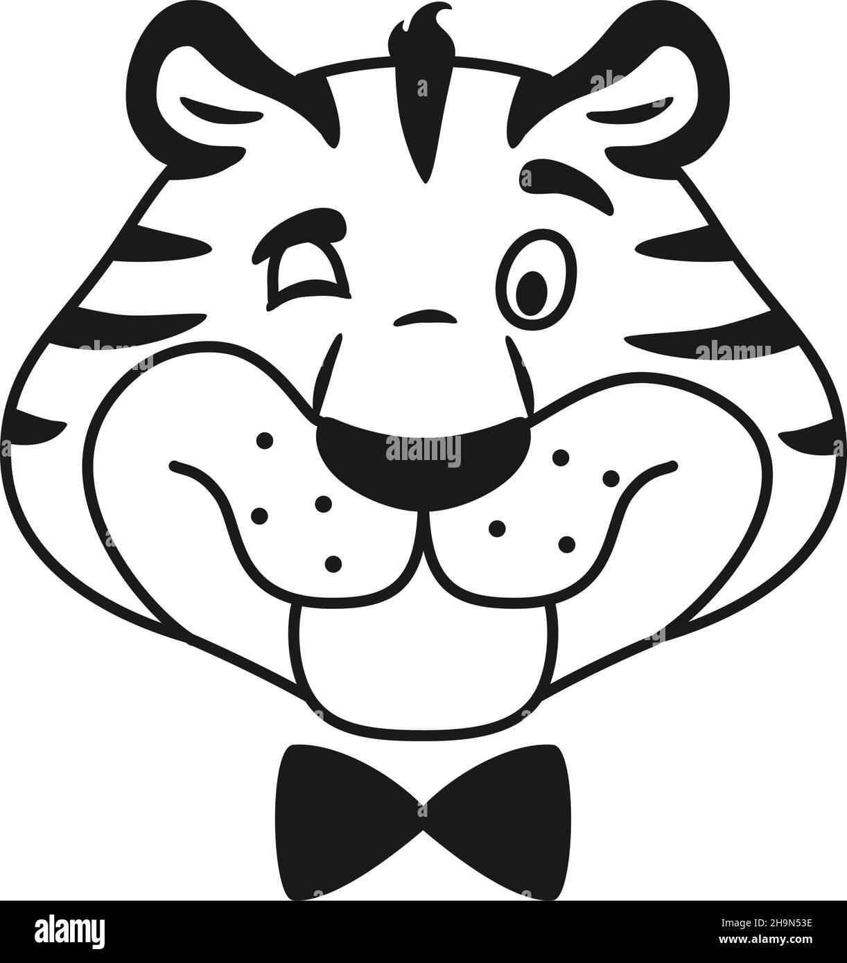Vector cartoon tiger cub cute Black and White Stock Photos & Images - Alamy Vector cartoon tiger cub cute Black and White Stock Photos & Images - Alamy