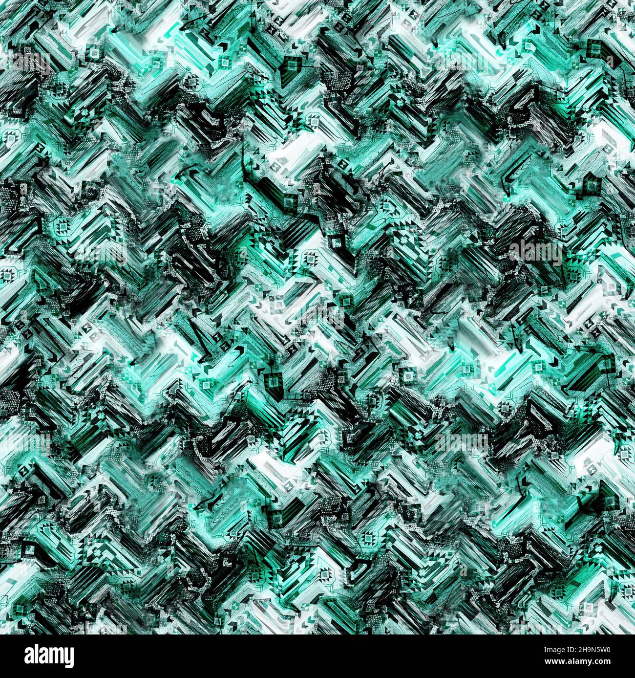 Abstract Hand Drawing Leopard Animal Skin Shapes with Psychedelic