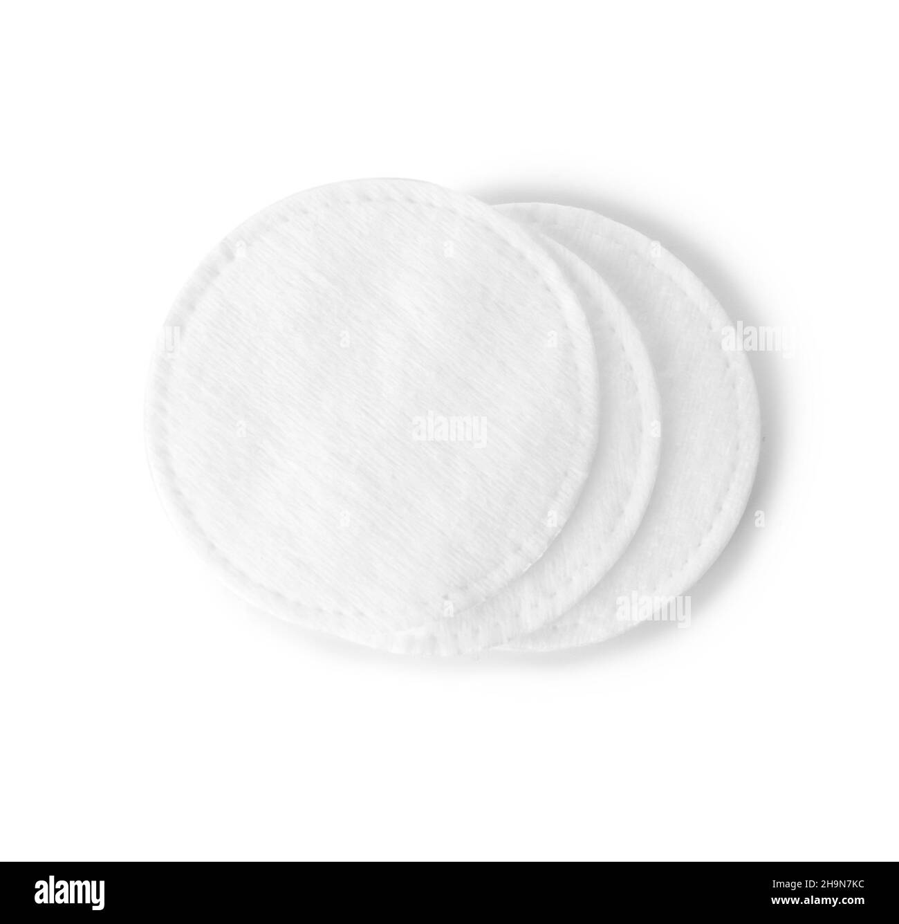 Clean cotton pads isolated on white Stock Photo - Alamy