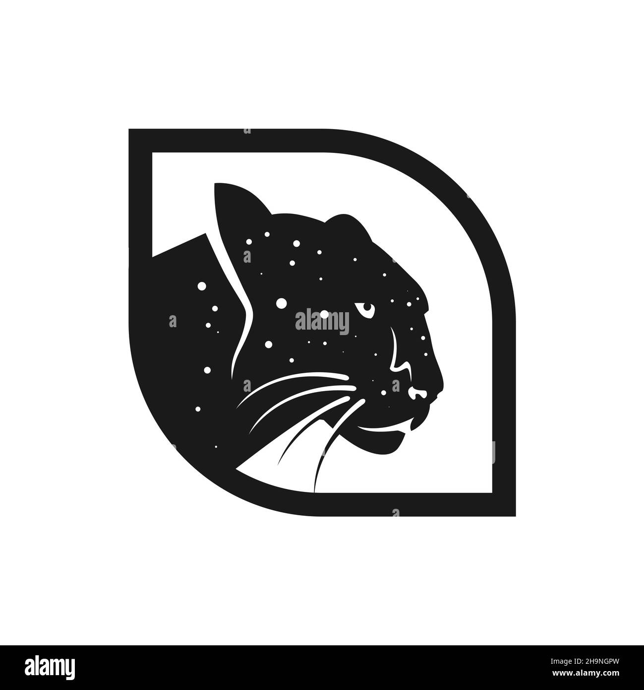 black panther logo design template Stock Photo Alamy