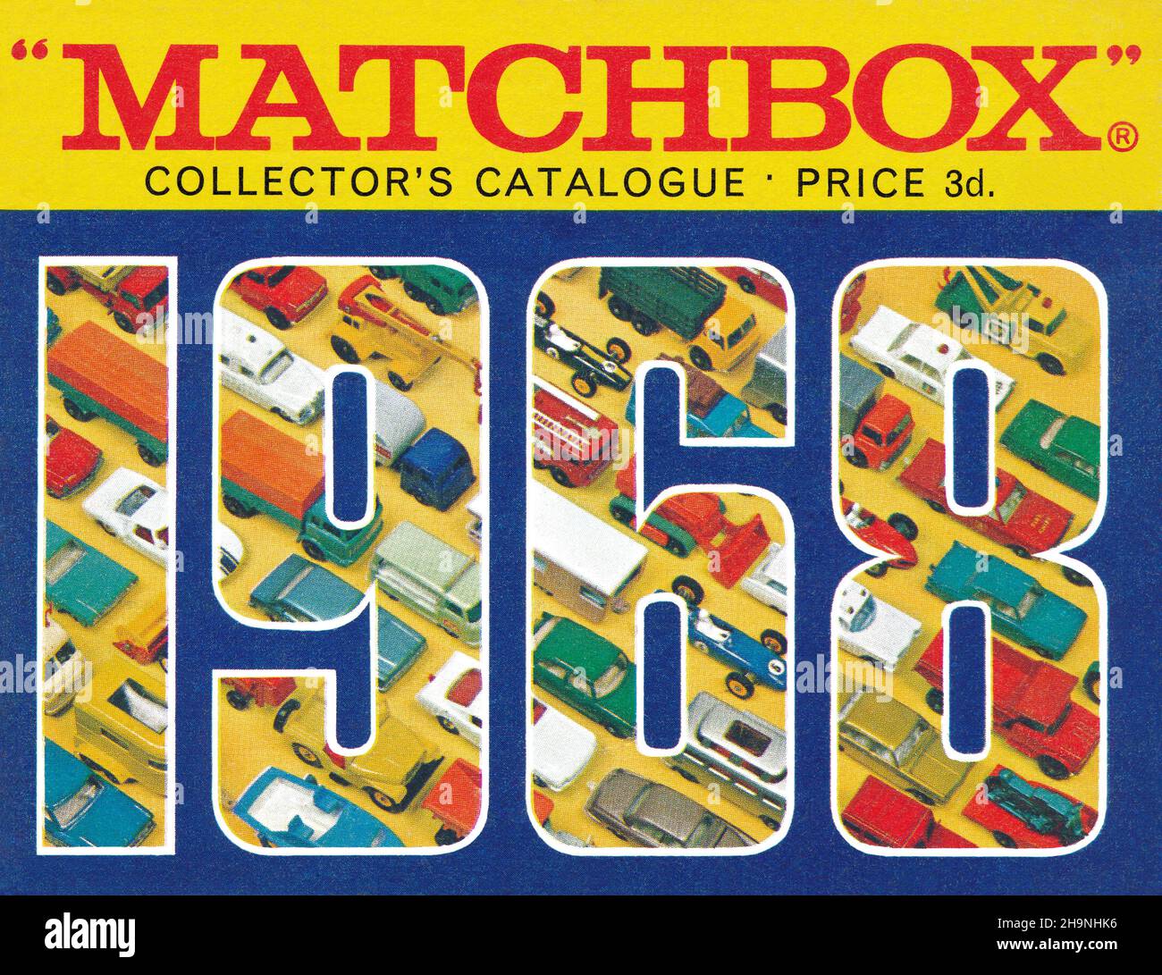 1968 catalogue for Matchbox die-cast toys. Stock Photo