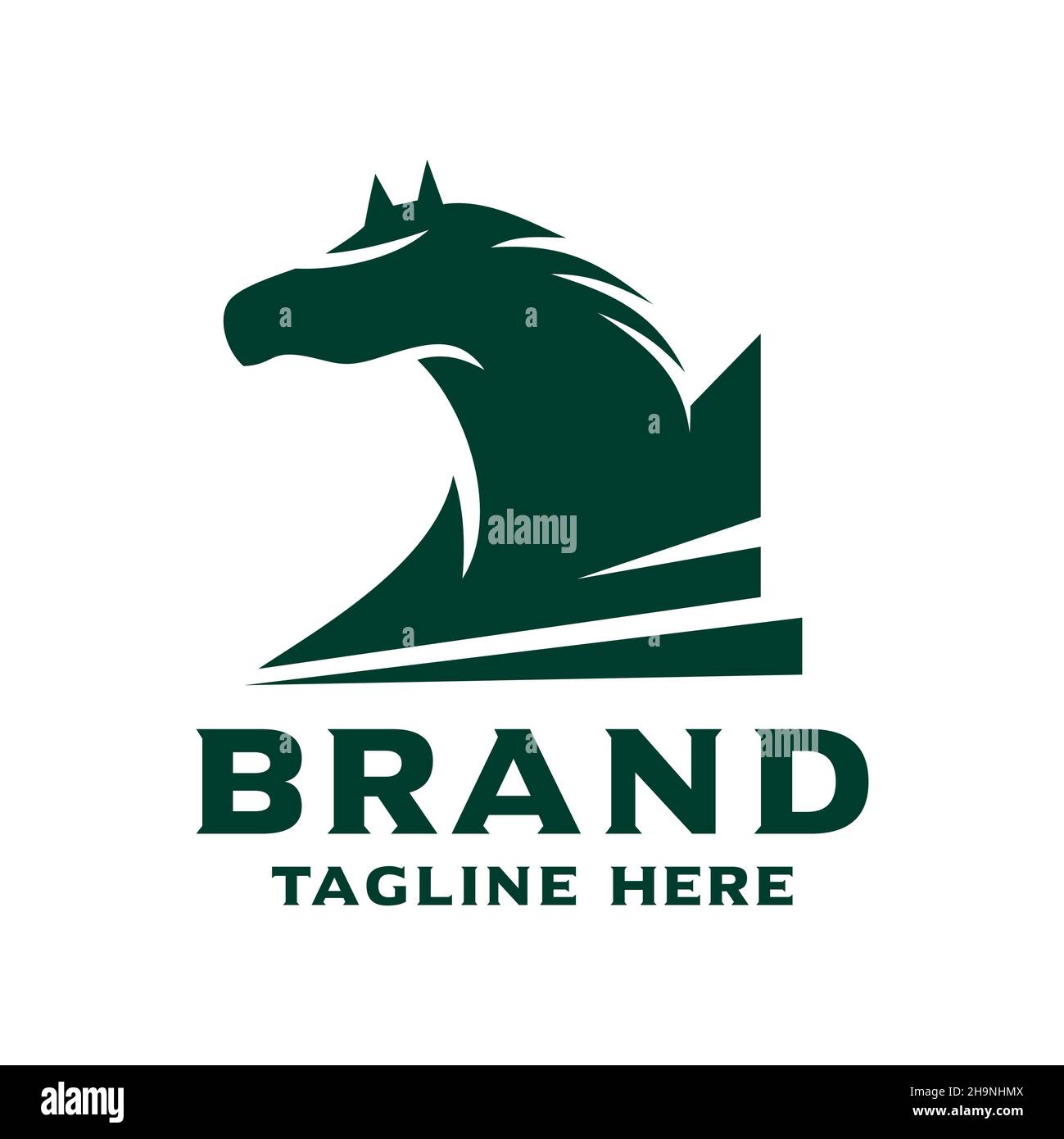 horse head logo design template Stock Photo Alamy