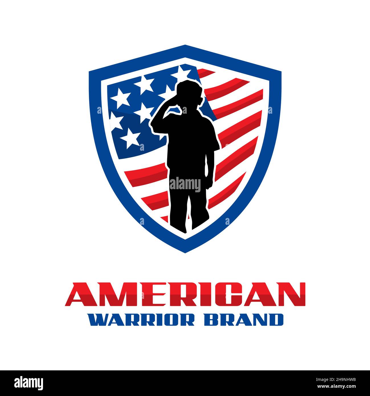 American Army Shield logo your company Stock Photo Alamy