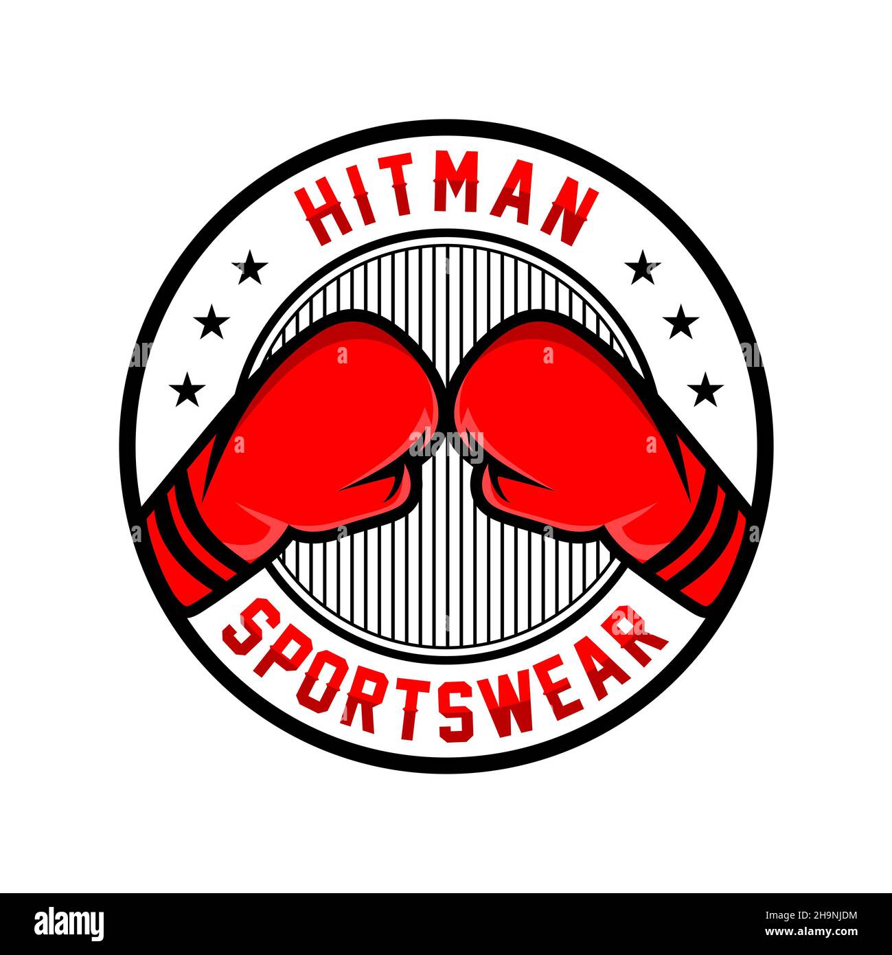 boxing emblem logo your company Stock Photo Alamy