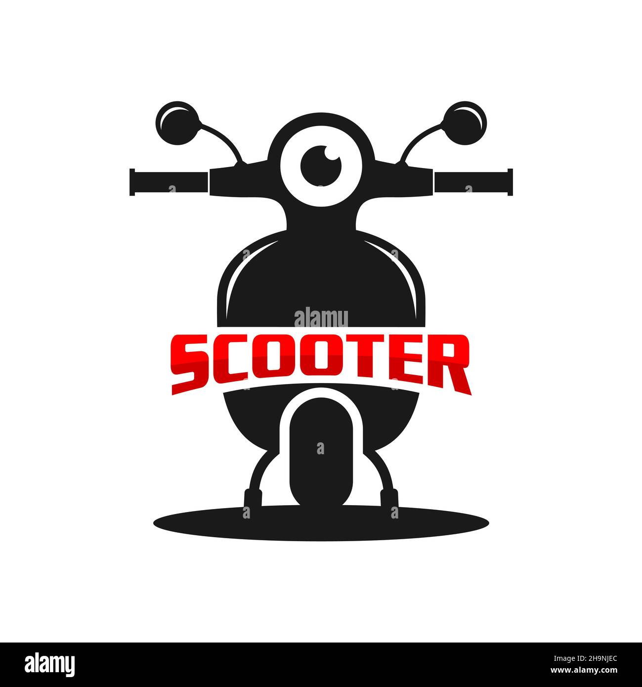 scooter logo design your company Stock Photo