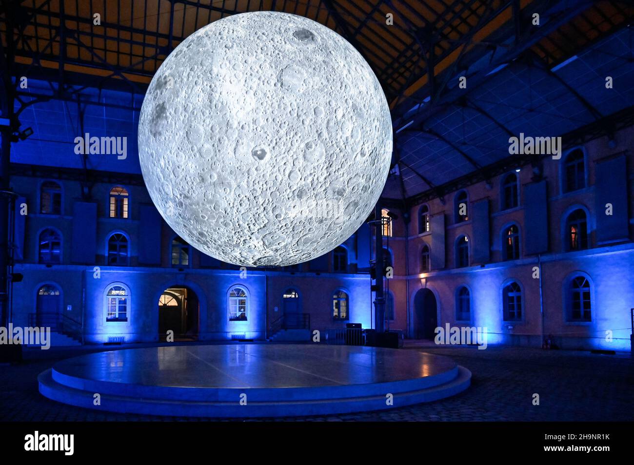 Les Subs hosts a light show during Fete des Lumieres (Lights Festival