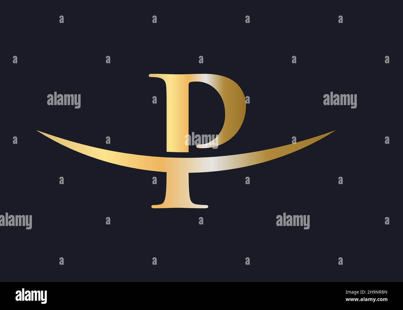 Designer Vector P Initial Monogram Letter P Logo Design Vector. P logo design Stock ...