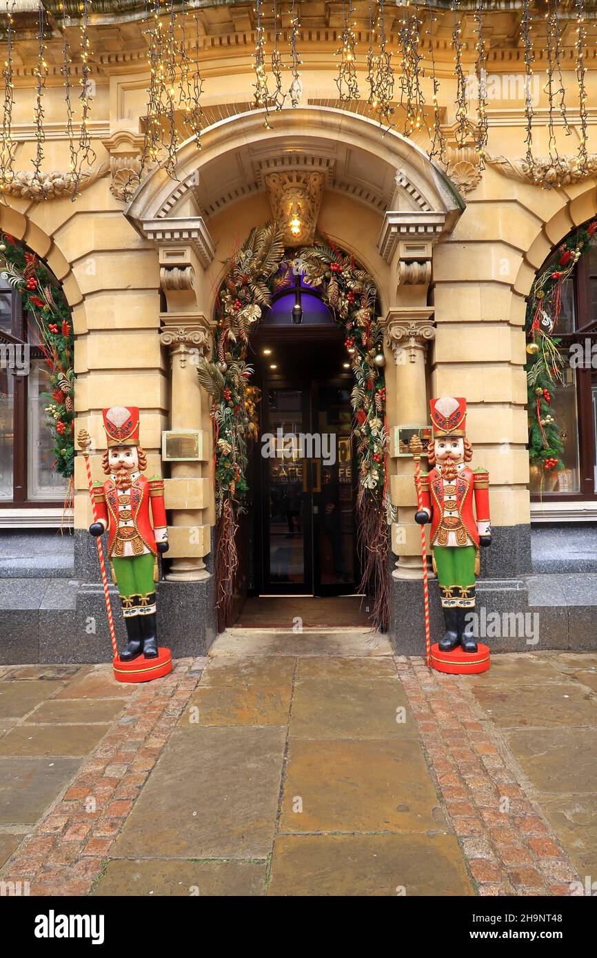 Nutcracker Guards at the entrance to the Guildhall Museum in Rochester
