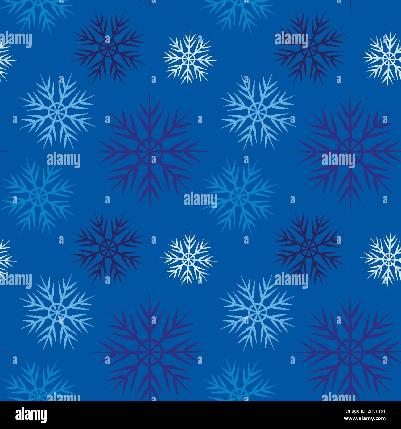 A seamless pattern on a square background is snowflakes. Design element ...