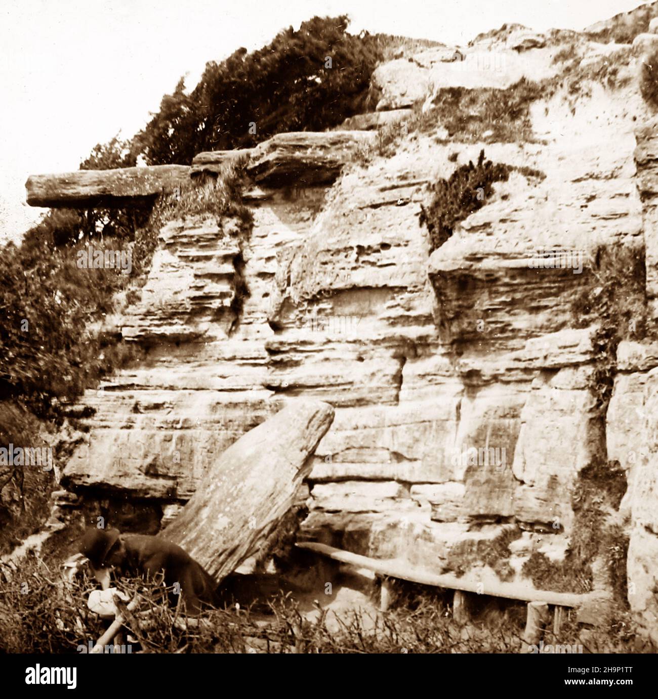 Lovers Seat, Hastings, Victorian period Stock Photo