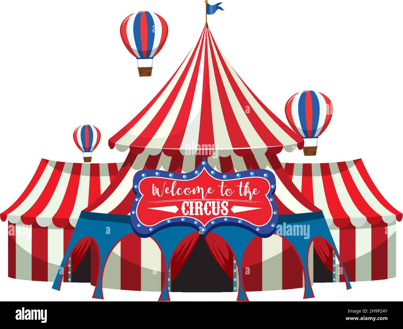 Circus dome on white background illustration Stock Vector Image & Art ...