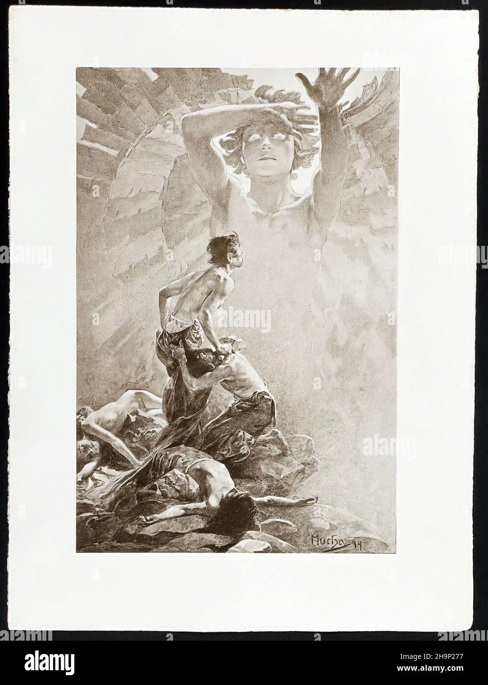 Title Unknown Woman Mucha Pensive Alphonse Poster 1860-1939 Czech