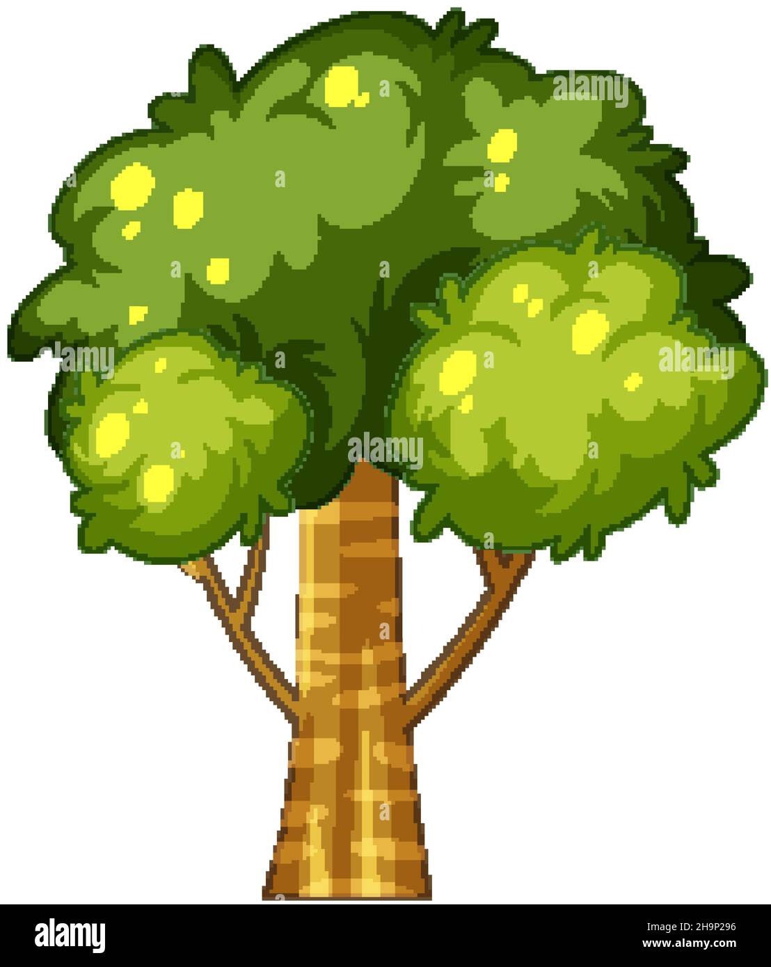 Isolated tree on white background illustration Stock Vector Image & Art ...