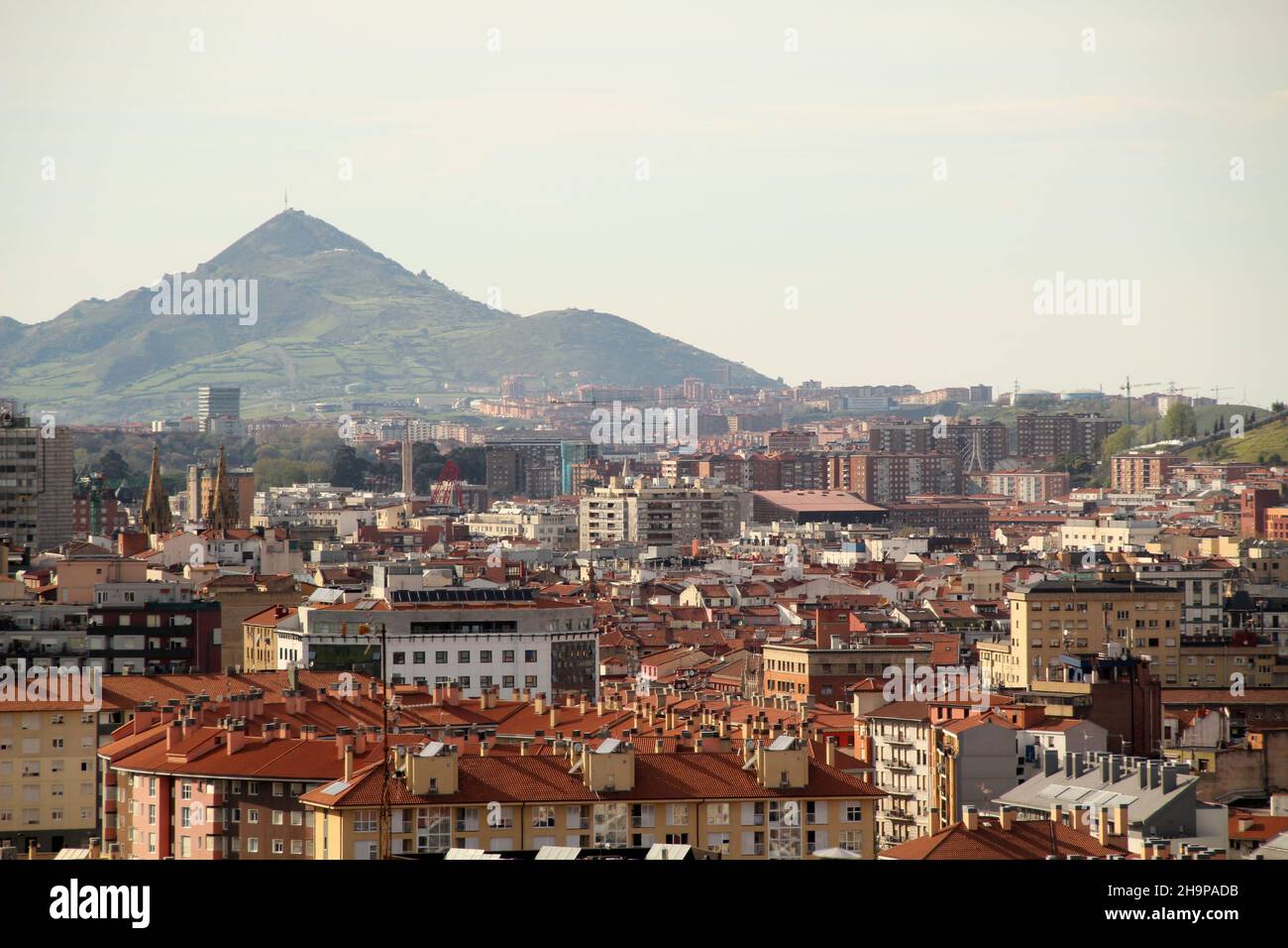 Aerial view of residential buildings in Bilbao, Spain Stock Photo - Alamy