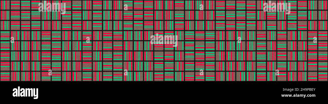 Abstract Geometrical generative computational art illustration Stock Vector