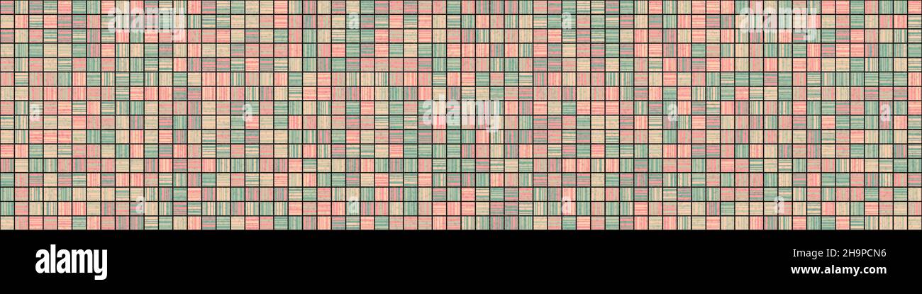 Abstract Geometrical generative computational art illustration Stock Vector