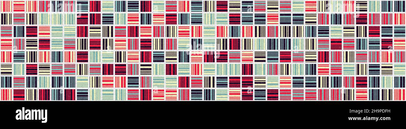 Abstract Geometrical generative computational art illustration Stock Vector