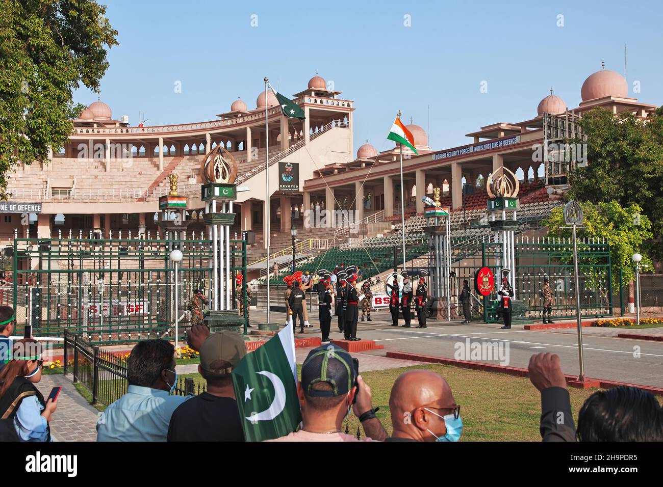 Wagah Border close Lahore, Punjab province, Pakistan Stock Photo - Alamy