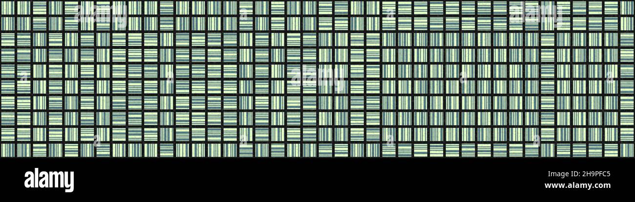 Abstract Geometrical generative computational art illustration Stock Vector