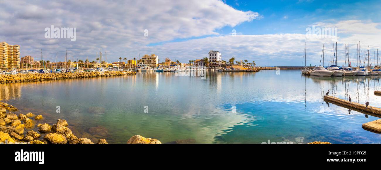 Former fishing village of Portixol, suburb of Palma, Mallorca, Spain Stock Photo