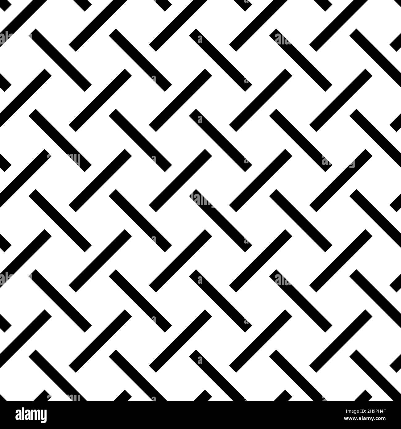 Black woven textile seamless pattern Stock Vector