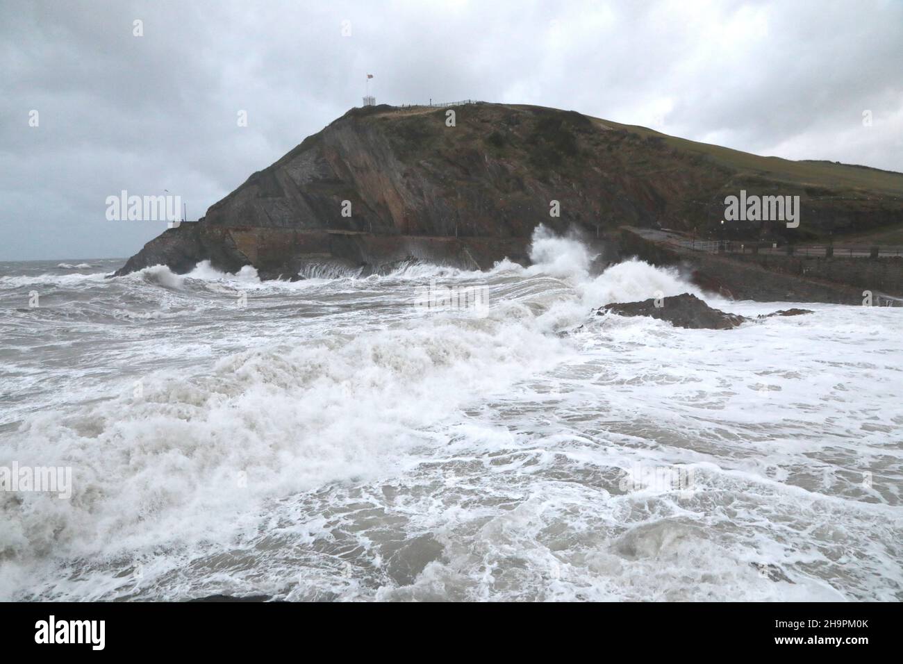 Storm Barra hits Ilfracombe - North Devon, UK Stock Photo