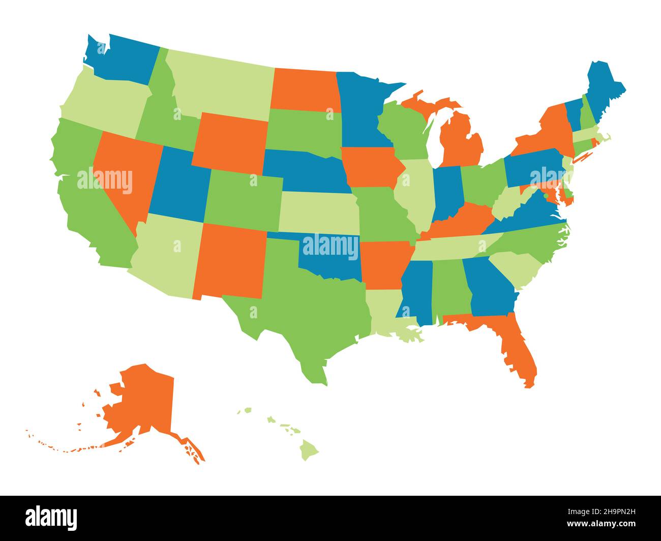 Political Map Of Usa 2025 Lindy Petrina