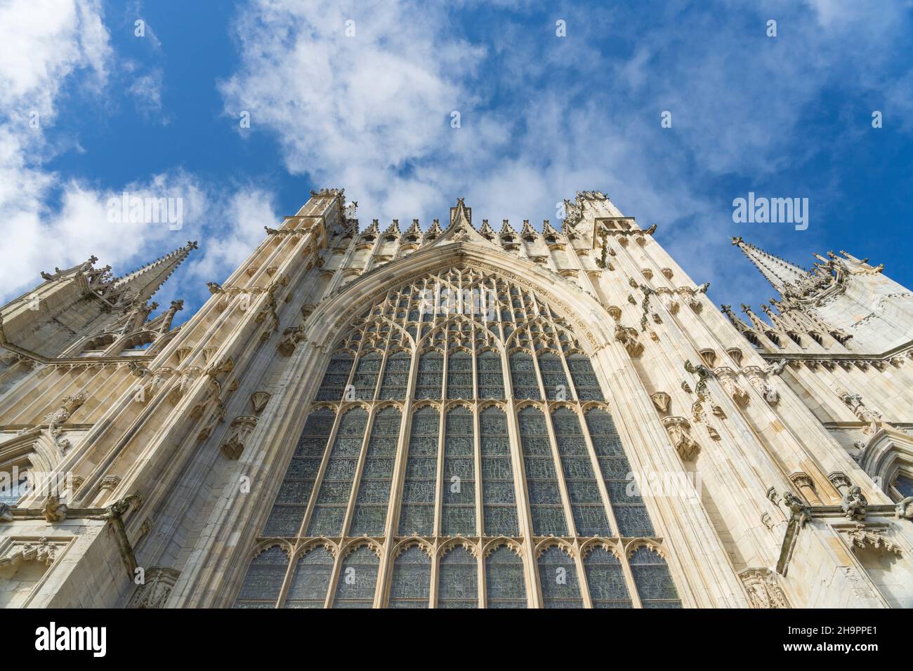 East Window, York Minster, York, North Yorkshire, UK. Stock Photo