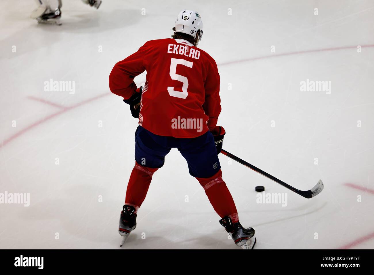 Florida Panthers team during morning practice session at Florida