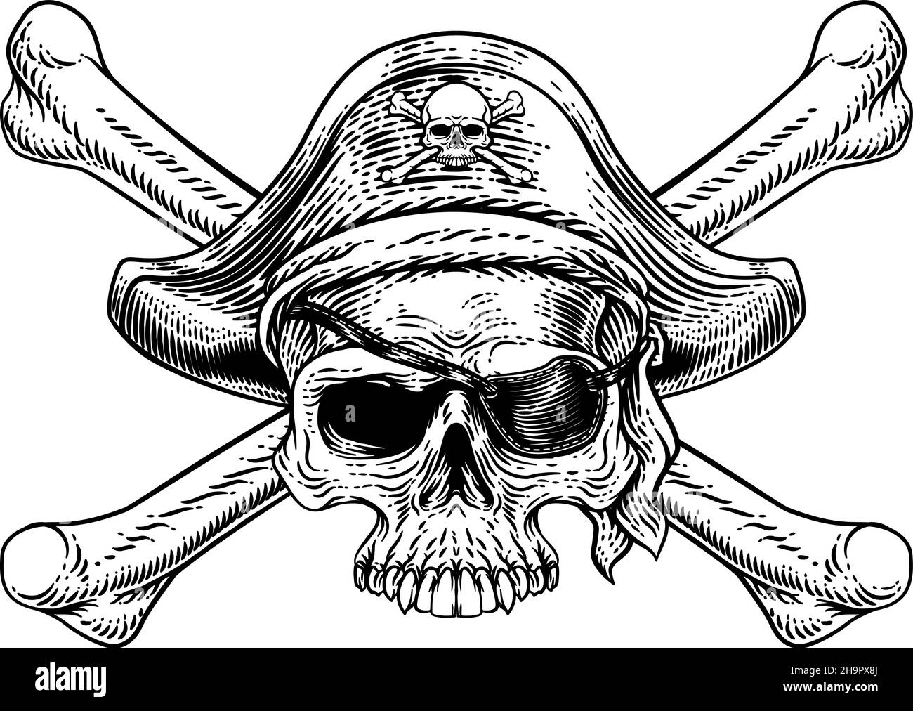 3. Realistic Pirate Skull Tattoo - wide 7