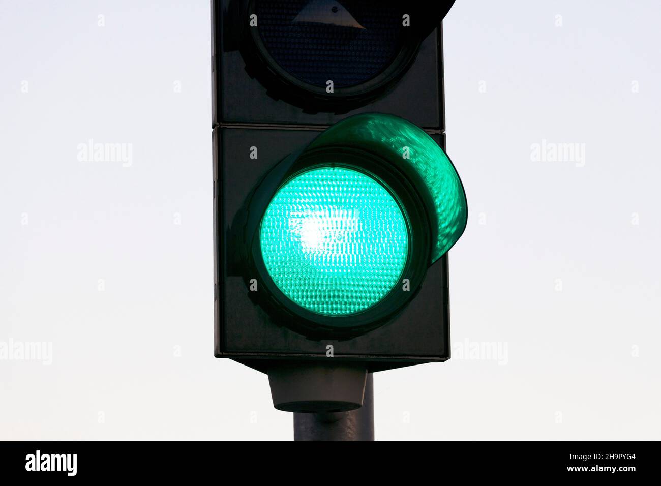 Green traffic light, North RhineWestphalia, Germany Stock Photo Alamy