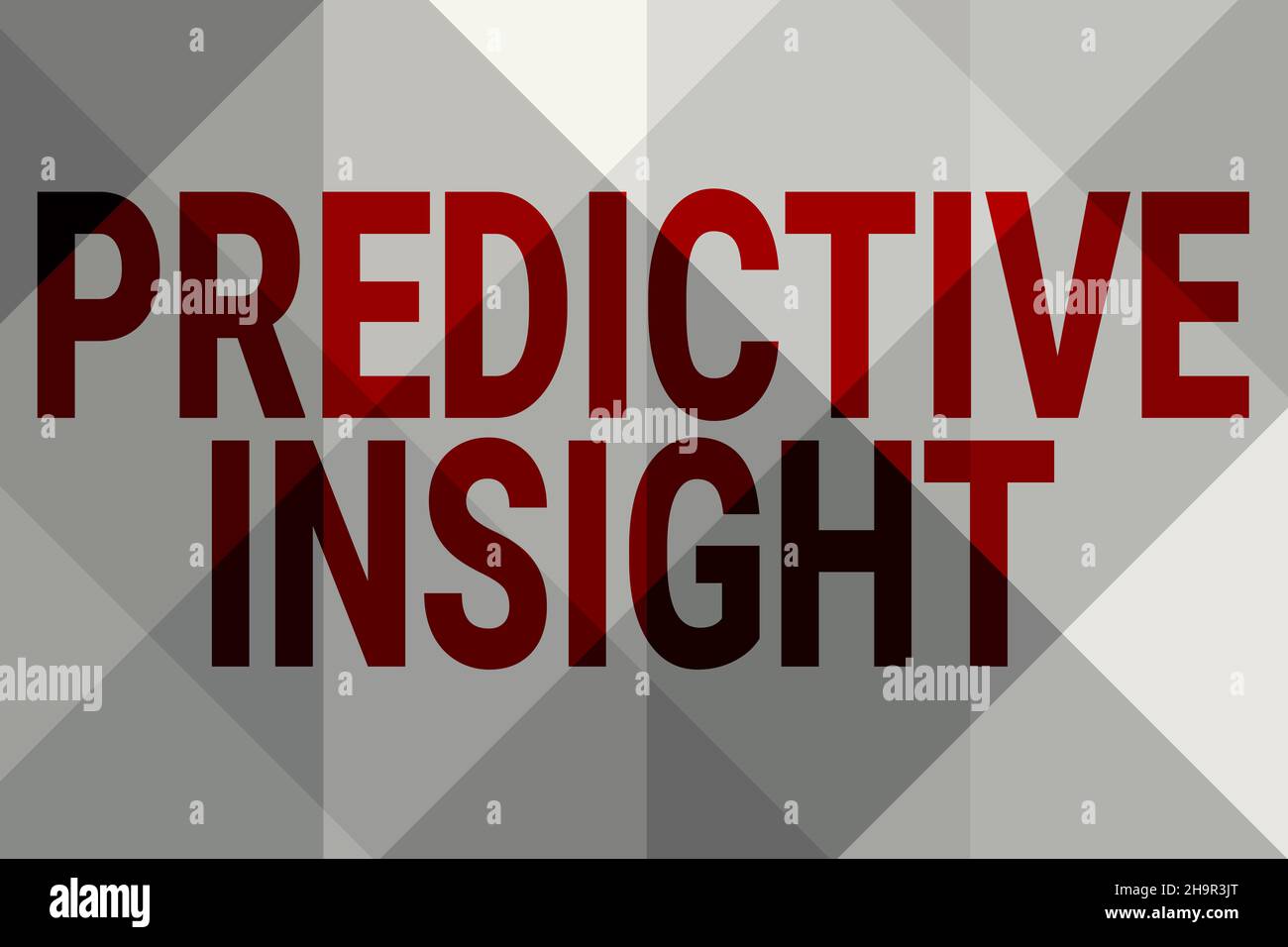 Conceptual caption Predictive Insight. Business showcase Proactive ...