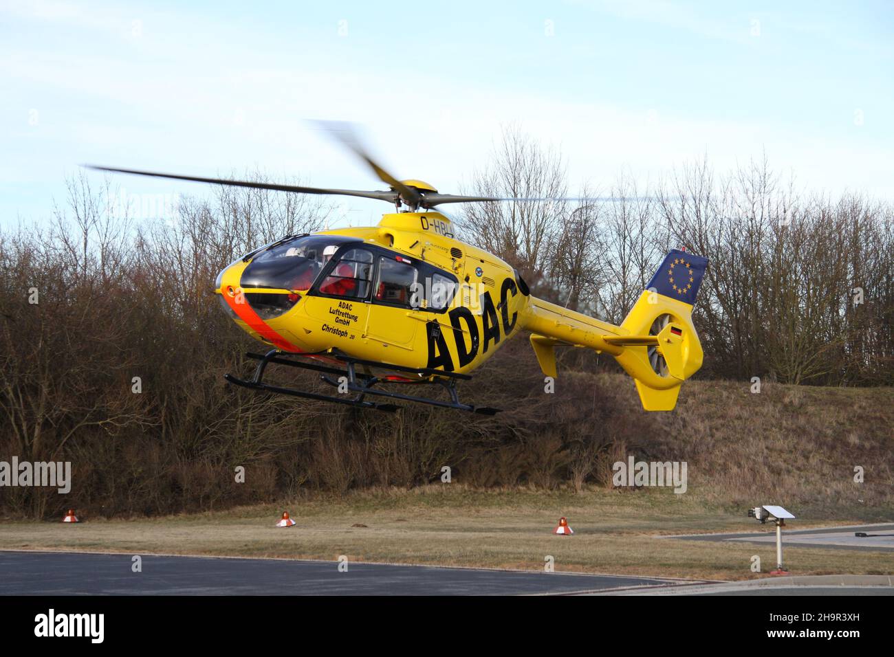 ADAC Rescue Helicopter Stock Photo