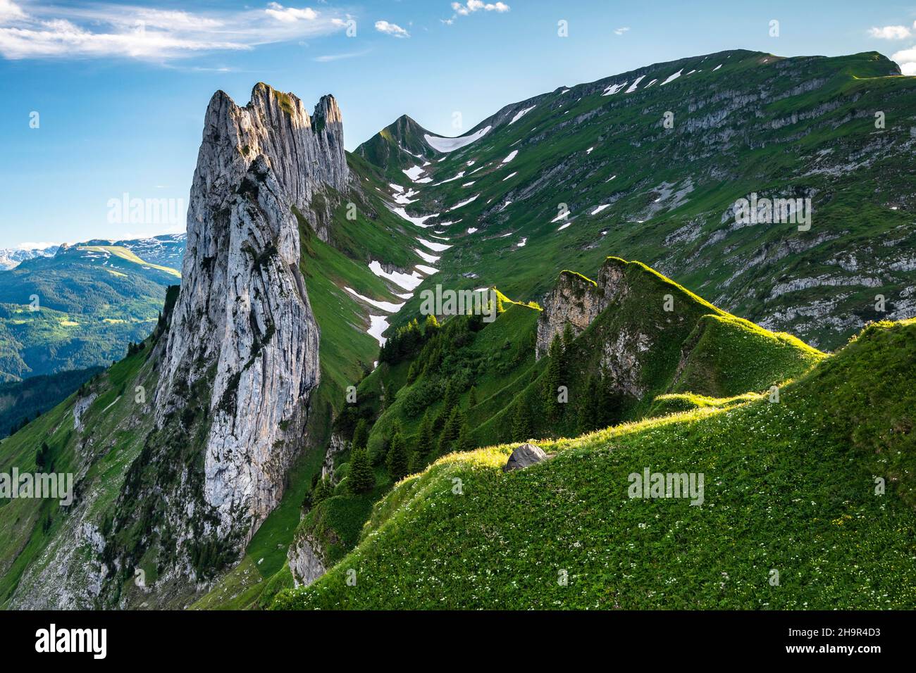 Saxer Luecke, Alpstein, Appenzell, Switzerland Stock Photo