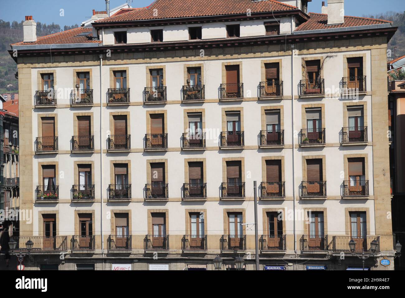 Beautiful shot of some building during the day in Bilbao Stock Photo ...