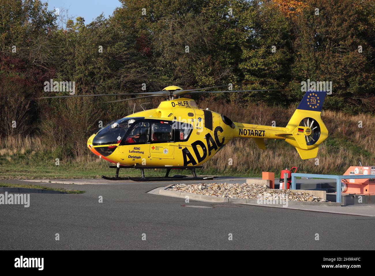 ADAC Rescue Helicopter Stock Photo