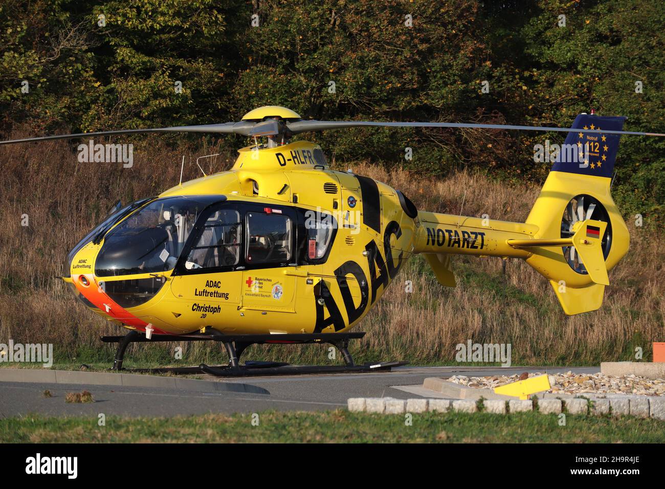 ADAC Rescue Helicopter Stock Photo