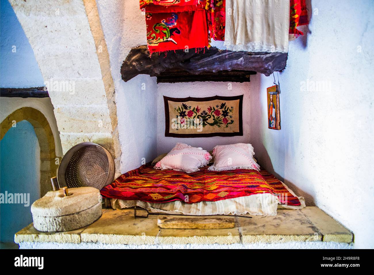 Sleeping place, Historical Folklore Museum, Gavalochori village with