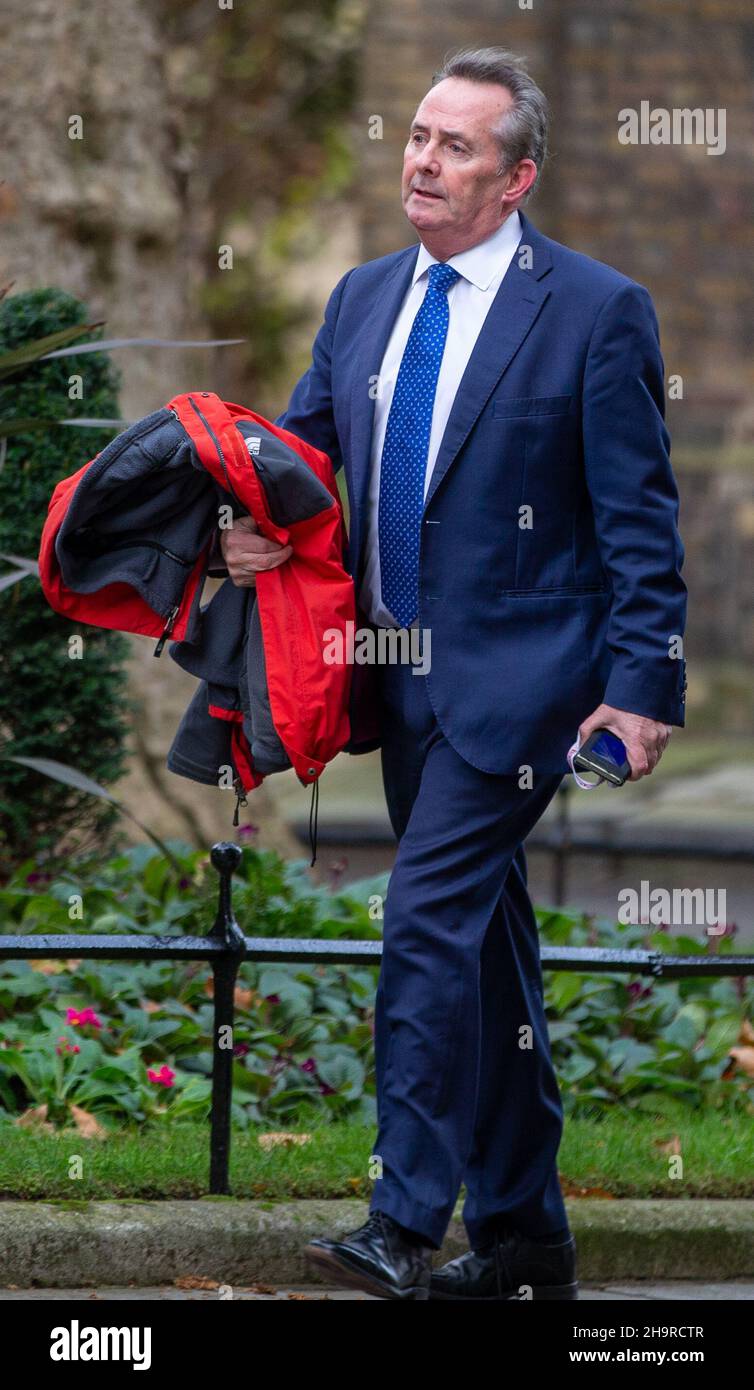London, England, December 8, 2021, United Kingdom: Former cabinet member and Conservative MP LIAM FOX is seen arriving at 10 Downing Street. (Credit Image: © Tayfun Salci/ZUMA Press Wire) Stock Photo