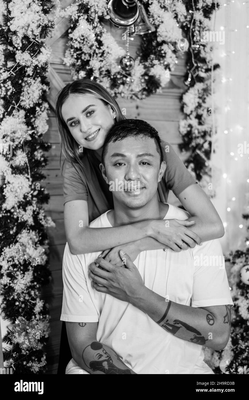 Cute couple Black and White Stock Photos & Images - Alamy