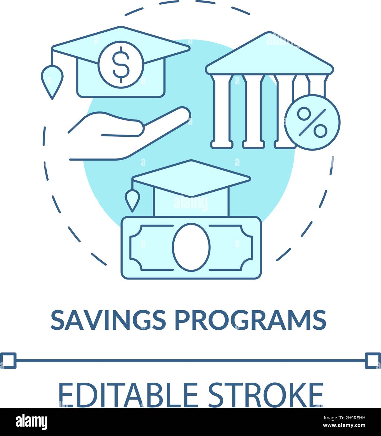 Saving plan concept icon Stock Vector Image & Art - Alamy