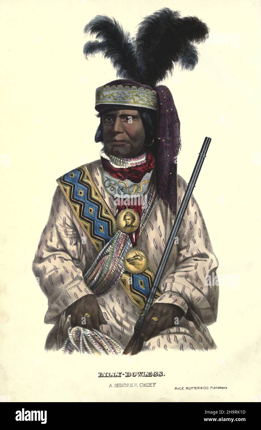 BillyBowlegs, a Seminole Chief By Charles Bird King from History of