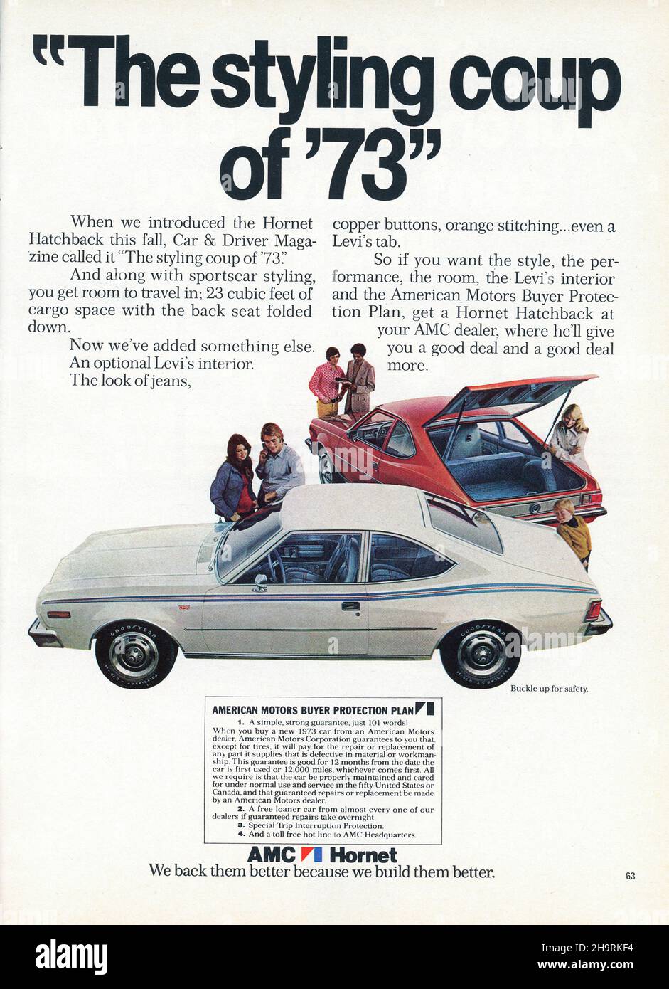 Playboy 1973 Monthly Magazine Advert, USA Stock Photo