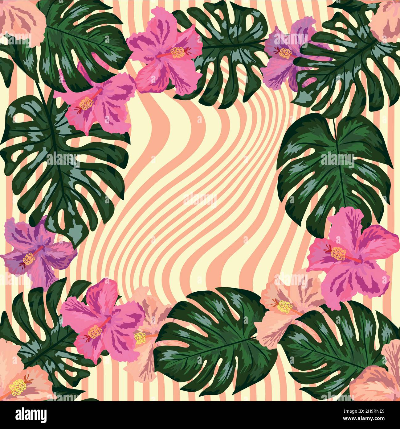 Floral exotic tropical seamless pattern tropic hawaiian wallpaper ...