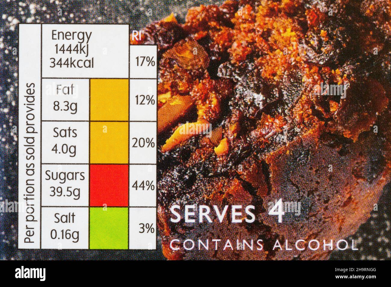 Waitrose Label Nutritional information traffic lights system labelling colour coded ...