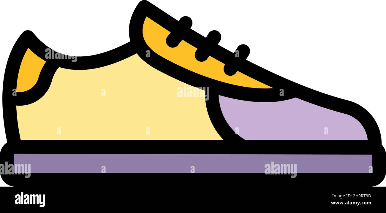 Platform sneakers icon. Outline platform sneakers vector icon thin line ...