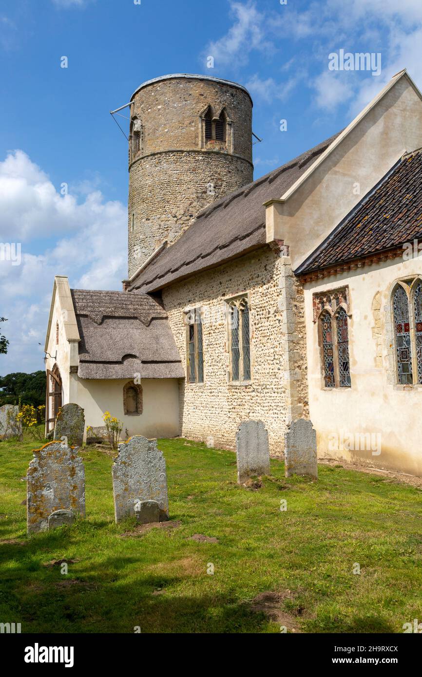 Village parish church of Saint Margaret, Herringfleet, Suffolk, England ...